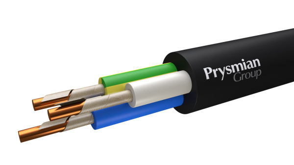Кабель силовой с ПВХ изоляцией ВВГнг(А) -FRLS 3x1,5 ок(N,PE) ч РЭК-Prysmian 1703040106