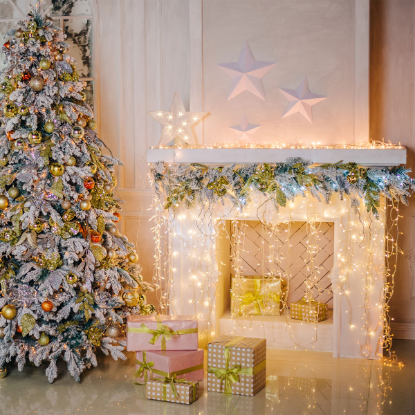 Eurosvet Гирлянда Бахрома 100-001 белый 1,8*0,5м IP20 a044082