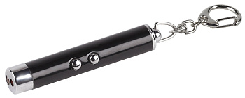 ЭРА BB-602 Фонарь брелок [1xLED + лазерная указка, алюм, бат в компл, бл]