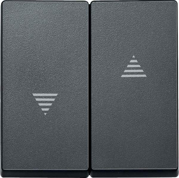 SE Merten SM Антрацит Клавиша 2-ая жалюзийная MTN435514