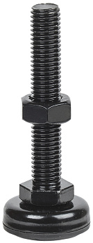 IEK ITK Регулируемая опора (ножка), резьба М12 90x34 мм, черная LF-80