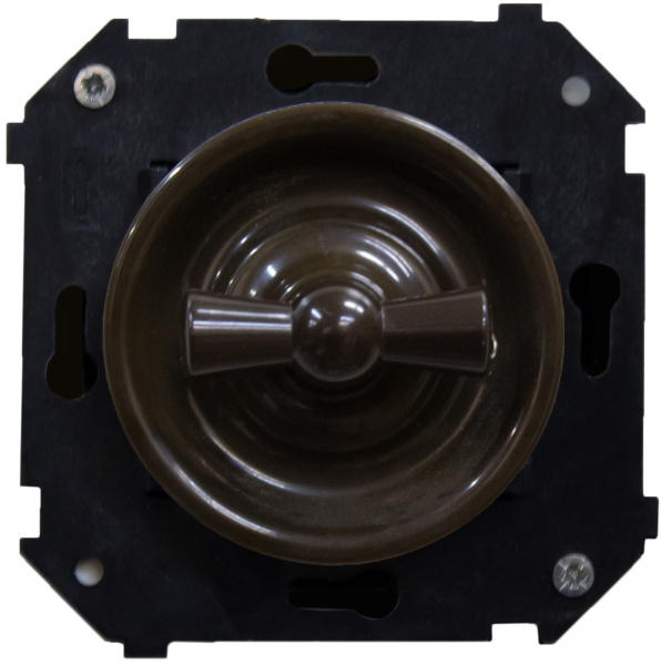 BIRONI Шедель Пластик Коричневый Выключатель перекрестный (скрытый монтаж) B3-203-22