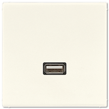 JUNG Мультимедиа разъём, слоновая кость MALS1122