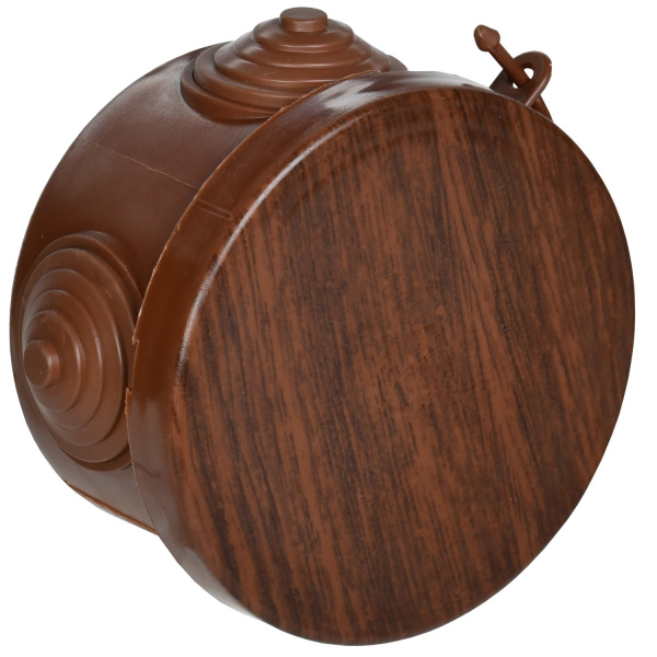 IEK Коробка расп. КМ для о/п D=85х40мм IP54 4 вв. дуб