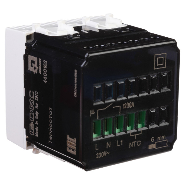 Купить DKC Термостат модульный для теплых полов, "Avanti", "Белое облако", 2 модуля