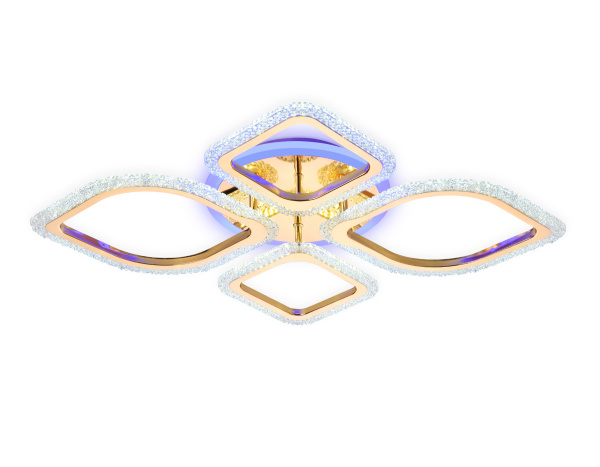 Купить Ambrella Потолочный светодиодный светильник с пультом FA5149 GD золото 77W 680*630*90 (ПДУ РАДИО 2.4)