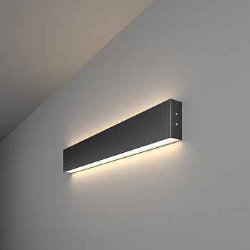 Elektrostandard 101-100-40-53 / Линейный светодиодный накладной двусторонний светильник 53см 20W 4200K черная шагрень a042924