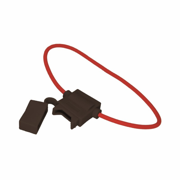 Держатель предохранителя типа стандарт прямоугольный черный Rexant 16-0421