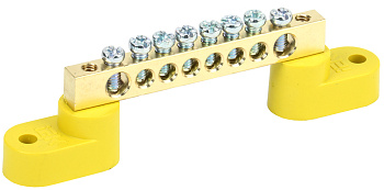 IEK Шина PE земля на двух угловых изол ШНИ-6х9-8-У2-Ж