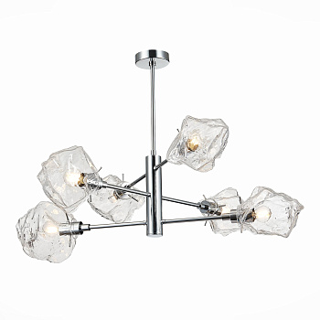 ST LUCE  SL1175.102.06 Люстра потолочная хром/прозрачный E14 6*40W