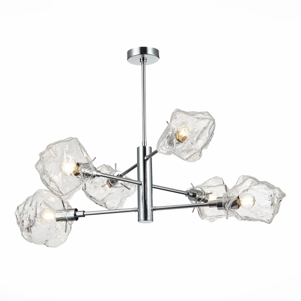 ST LUCE  SL1175.102.06 Люстра потолочная хром/прозрачный E14 6*40W