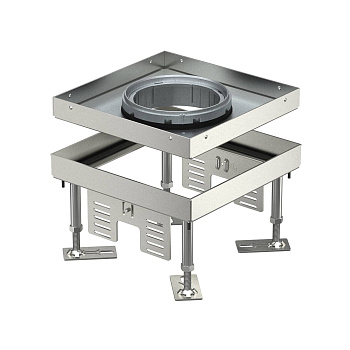 OBO Bettermann Кассетная рамка RKFN2 номинальный размер 4, 200x200 мм (напольный люк, нержавеющая сталь) 7409362