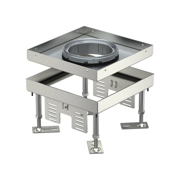 OBO Bettermann Кассетная рамка RKFN2 номинальный размер 4, 200x200 мм (напольный люк, нержавеющая сталь) 7409362