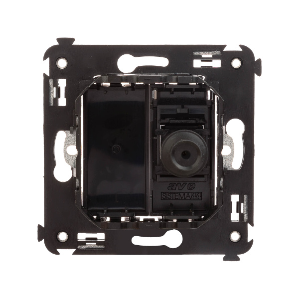 Купить DKC Розетка TV одиночная в стену, "Avanti", "Черный матовый"