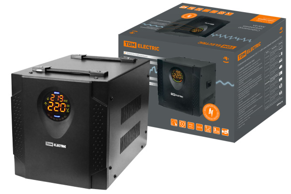 TDM Стабилизатор напряжения СНС1-1-3 кВА симисторный переносной SQ1203-0005