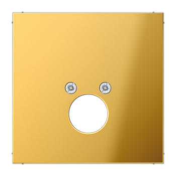 JUNG Крышка для одного гнезда подключения громкоговорителя металл цвета золота GO2962-1