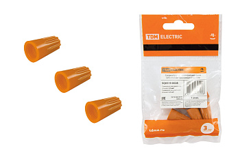TDM Соединительный изолирующий зажим СИЗ-3 5,5 мм2 оранжевый (5 шт) SQ0519-0028