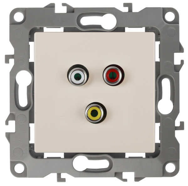 ЭРА 12-3113-02 Слоновая кость Розетка RCA, IP20, 12