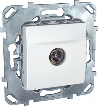 SE Unica Белый Розетка TV проходная MGU5.463.18ZD