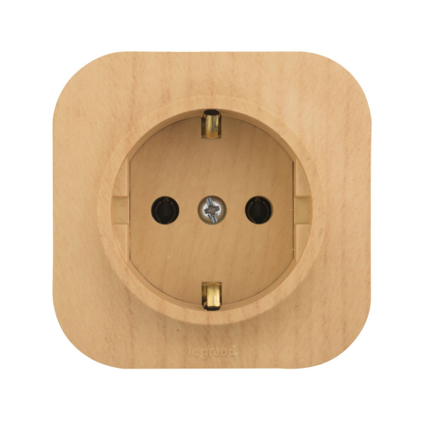 Купить Legrand Quteo Сосна Розетка с/з 782271