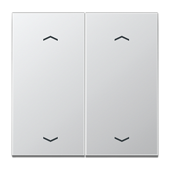 JUNG Клавиша для KNX кнопки, 2 группы с символами «стрелки» металл алюминий AL102P