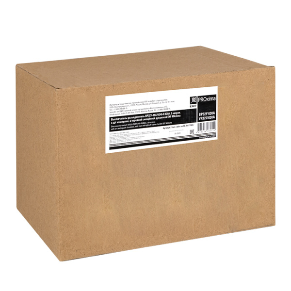 Купить EKF PROxima Выключатель-разъединитель 32У-39A71240-R 630А, 2 направ. с д/г камерами, с передней смещённой рукояткой MAXima