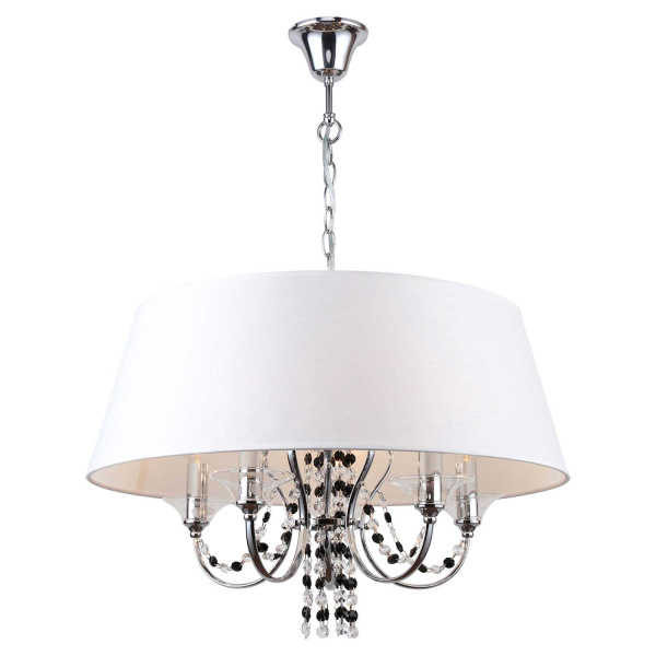 Lussole LGO Металл Хром /  Ткань/стекло Люстра E14 40W LSP-8080