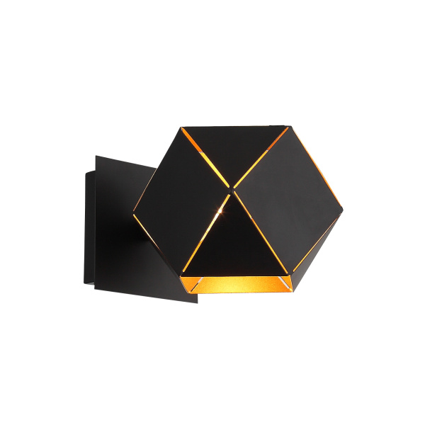 ST LUCE SL258.401.01 Бра  Черный/Черный, Золото E14 1*40W