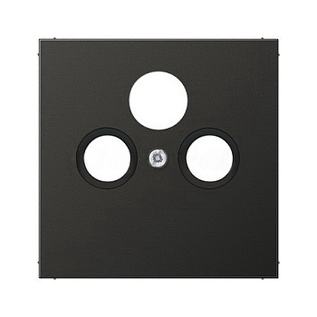 JUNG EcoProfi Черный матовый Накладка для розетки TV-FM-SAT EP561BFPLSATSWM
