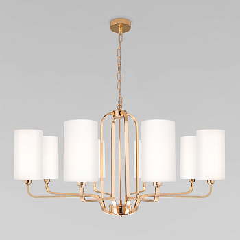 Eurosvet Классическая люстра с абажурами 60128/8 золото a056929