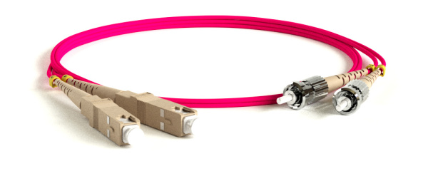 Hyperline FC-D2-504-SC/PR-ST/PR-H-30M-LSZH-MG Патч-корд волоконно-оптический (шнур) MM 50/125(OM4), ST-SC, 2.0 мм, duplex, LSZH, 30 м 247798