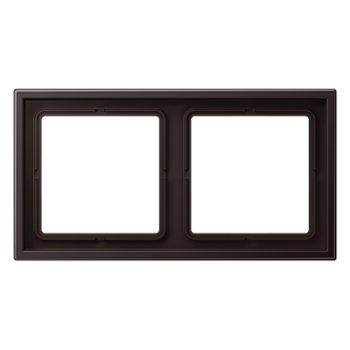 Jung LS-Zero Алюминий темный  Рамка 2-постовая LSZAL982BFD