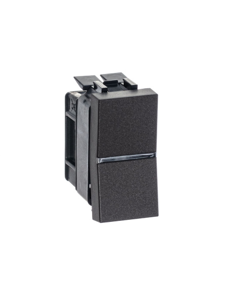 Купить ABB NIE Zenit Антрацит Переключатель 1-клавишный 1 мод 2CLA210200N1801