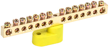 IEK Шина PE земля на одном угловом изол ШНИ-6х9-14-У1-Ж