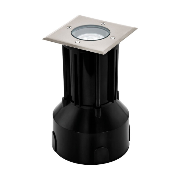 Eglo 62343 Уличный светодиодный встраиваемый спот RIGA 3 PRO, 1x6W(GU10-LED), 120х120, IP65, сталь, пластик