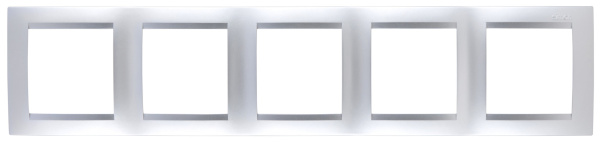 Simon 15 Алюминий Рамка 5-ая 1500650-033