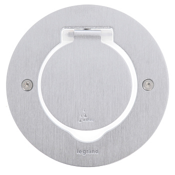 Legrand Нержавеющая сталь Блок встраиваемый, круг, 2 модуля, IP44 089701