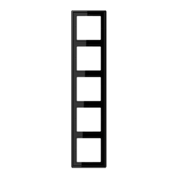 JUNG LS 990 Черная Рамка 5-ая LS985SW