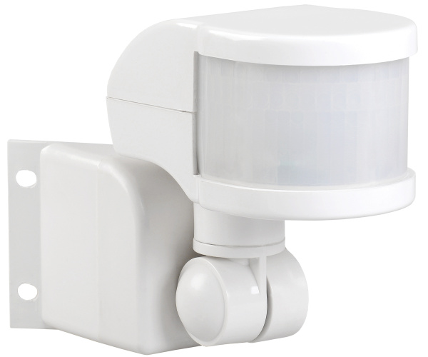 IEK Датчик движения ДД 018В белый, макс. нагрузка 1100Вт, угол обзора 270град., дальность 12м, IP44