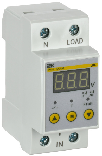 IEK Реле напряжения РН-д однофазное 36мм 50А