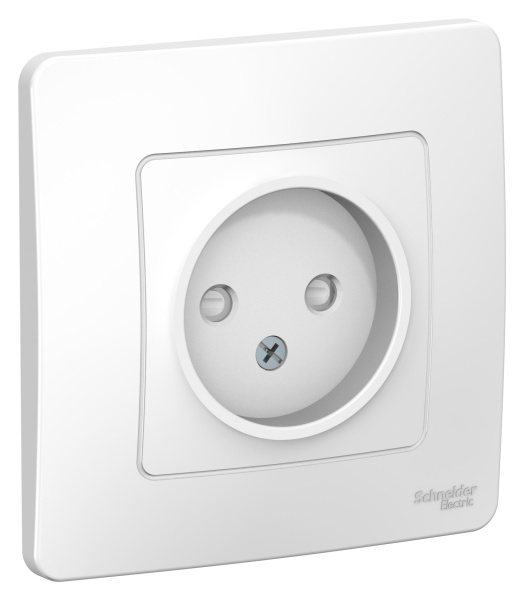 Купить Systeme Electric Blanca внутр Бел Розетка б/з со шторками, 16А, 250В