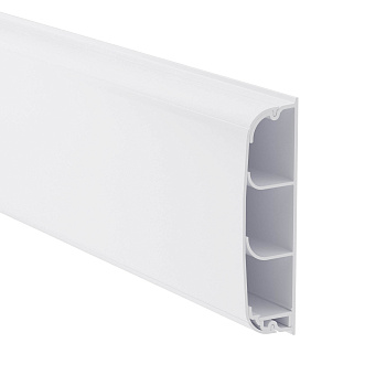 DKC Кабель-канал плинтусного типа 90х25 мм, трехсекционный, с крышкой