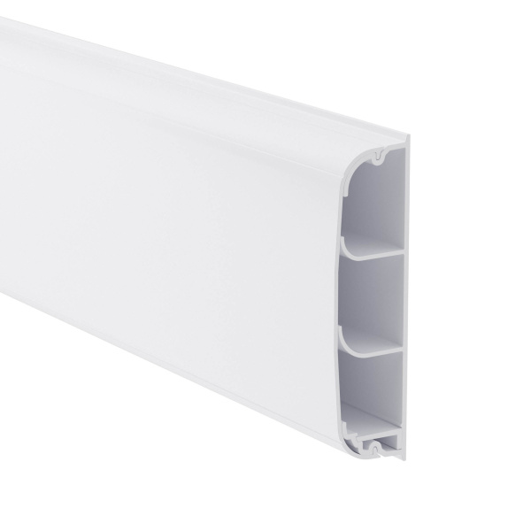 DKC Кабель-канал плинтусного типа 90х25 мм, трехсекционный, с крышкой