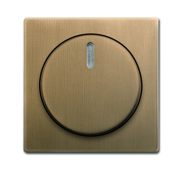 ABB BJE Династия Античная латунь Накладка с ручкой и лампой поворотного светорегулятора 2CKA006599A3022