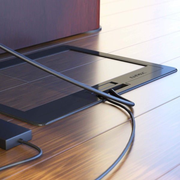 Купить DKC Лючок напольный 12 мод, черный RAL 9005