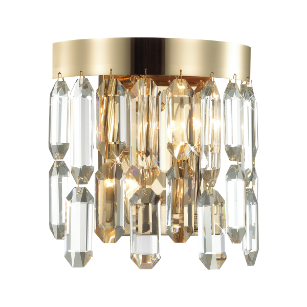 Купить Odeon Light 4986/2W HALL ODL22 385 золотой/хрусталь Бра E14 2*40W DAKISA