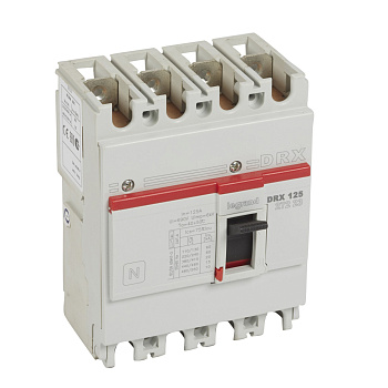 Legrand DRX125 термомагнитный  125A 4П 20kA 027223