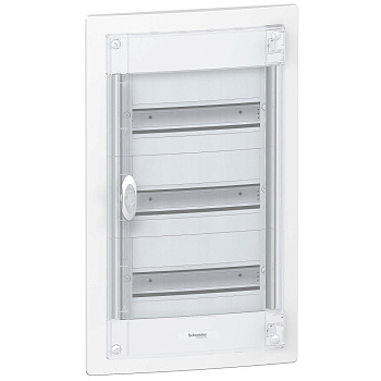 SE Pragma Бокс встраиваемый 39мод (3р) 396x660x127 прозрачная пластиковая дверь PRA24313