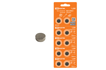 TDM Элемент питания AG1/LR621 Alkaline 1,5V BP-10 SQ1702-0045