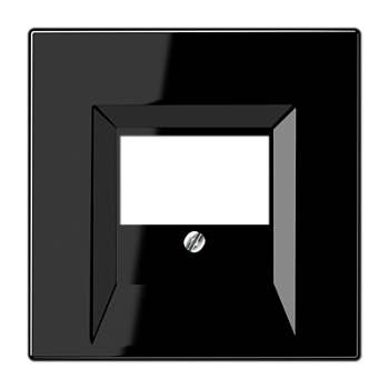 JUNG LS 990 Черная Накладка розетки ТАЕ,моно/стерео-аудиорозетки, комбинированной вставки LS969TSW